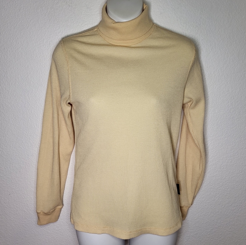 The North Face Turtle Neck Waffle Weave Thermal Sweater/Shirt size XSmall